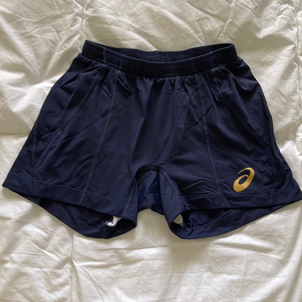 ASICS navy Blue Spandex Biker Shorts